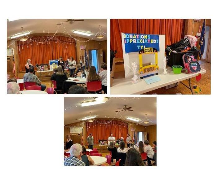 Collage of photos from a recent meeting of realtors and affiliate members.