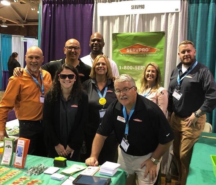 Group Picture of SERVPRO Employees at a Trade Show