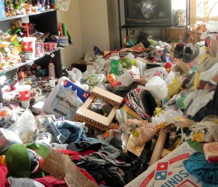 A photo of a living room filled with stuff